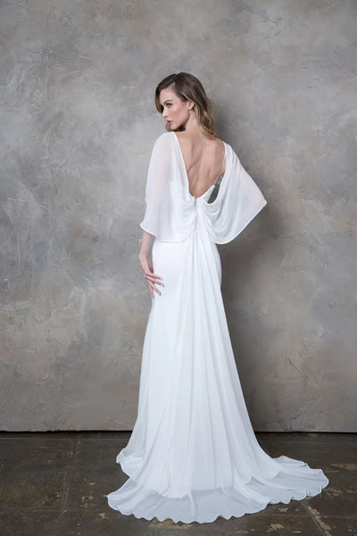 Eva USA 3429 Bridal Long Chiffon Wedding Dress - Wedding Dresses