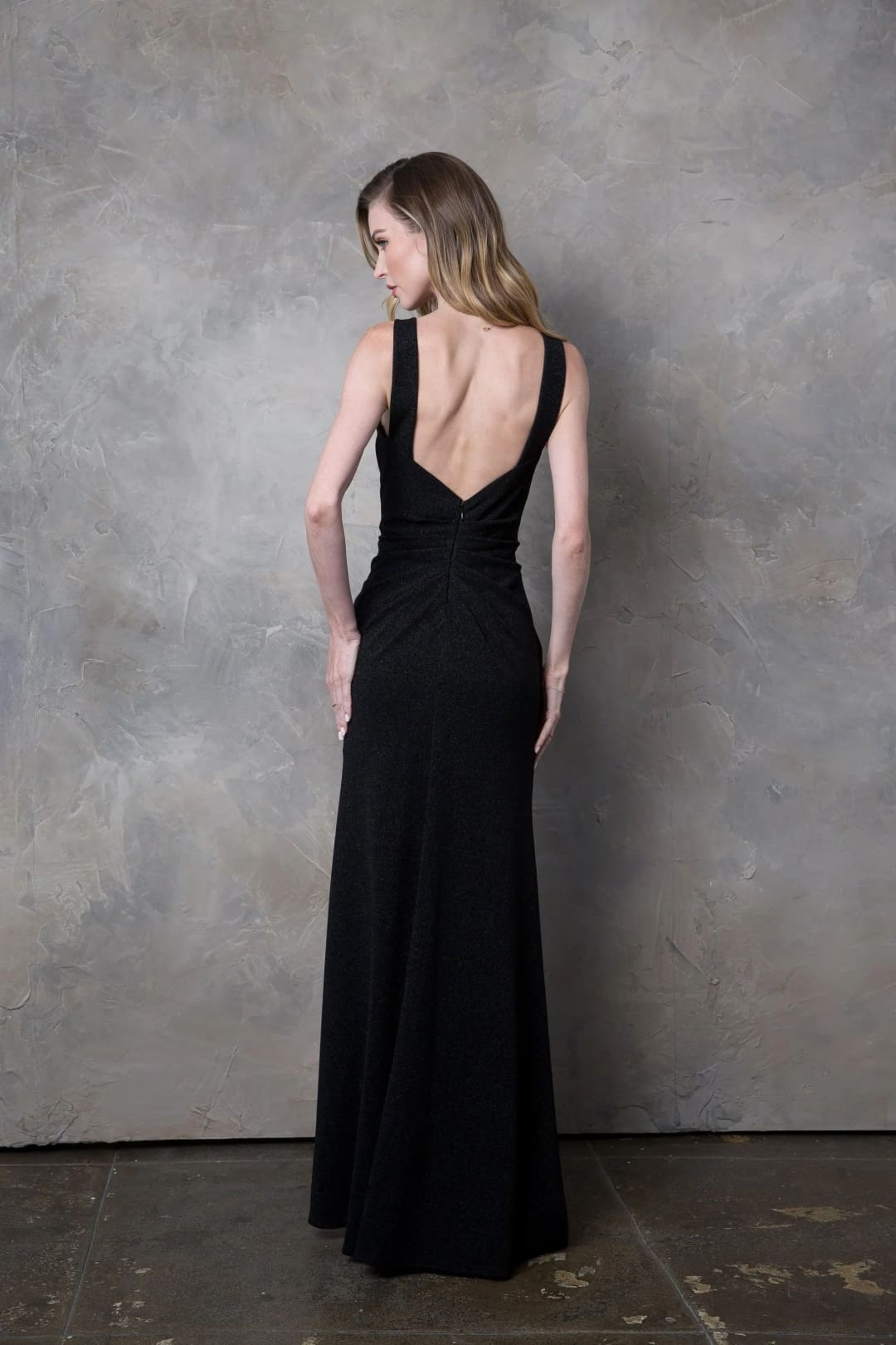 Eva USA 3436 Long Sleeveless Metallic Mother of the Bride Dress - Mother of the Bride Dress