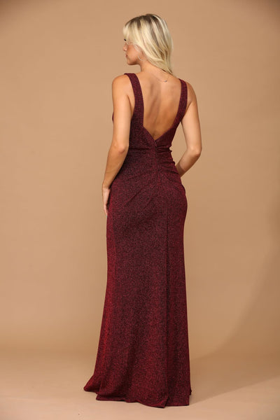 Eva USA 3436 Long Sleeveless Metallic Mother of the Bride Dress - Mother of the Bride Dress