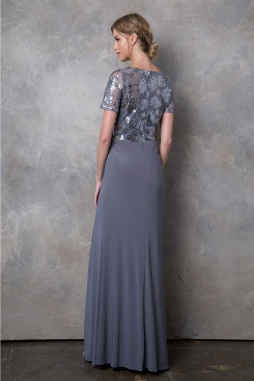 Short Sleeve Mother of the Bride Gown by Eva USA – New Collection
