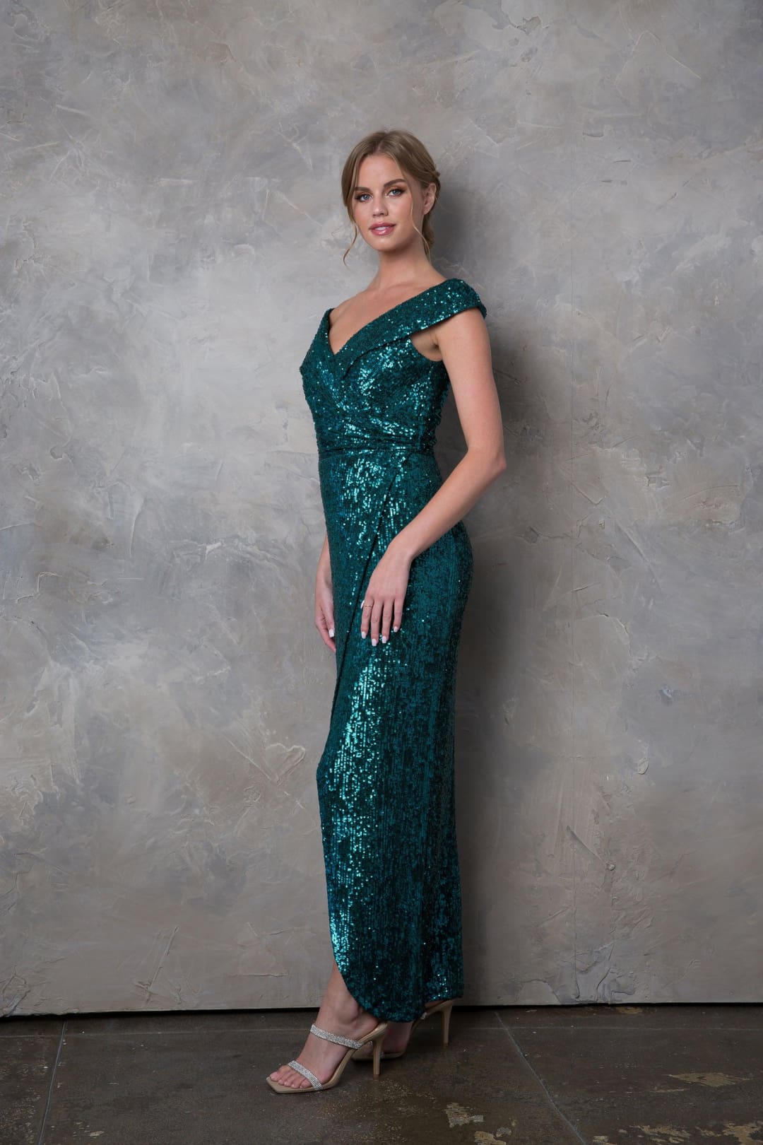 Eva USA 3441 Long Off Shoulder Formal Evening Gown - Formal Dress