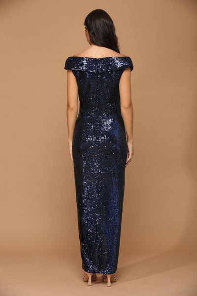 Eva USA 3441 Long Off Shoulder Formal Evening Gown - Formal Dress