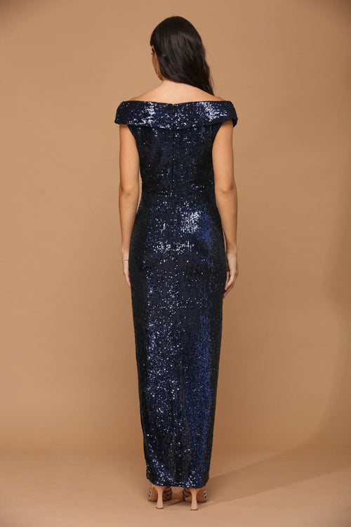 Eva USA 3441 Long Off Shoulder Formal Evening Gown - Formal Dress
