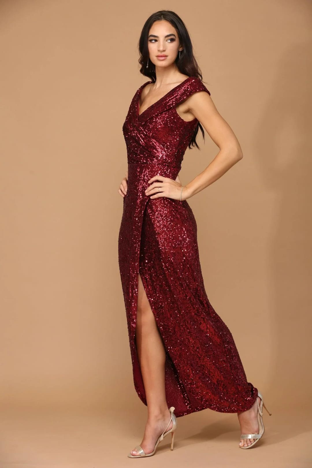 Eva USA 3441 Long Off Shoulder Formal Evening Gown - Formal Dress