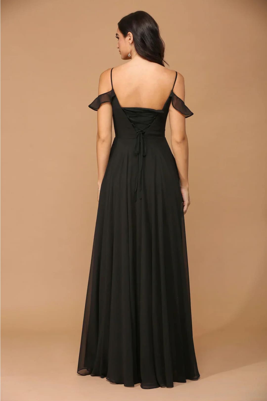 Eva USA 3447 Long Off Shoulder Formal Chiffon Bridesmaids Dress - Bridesmaids Long Dress