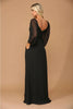 Eva USA 3452 Long Sleeve Formal Chiffon Dress - Formal Dress