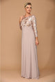 Eva USA 3453 Mother of the Bride Lace Long Formal Gown - Dress