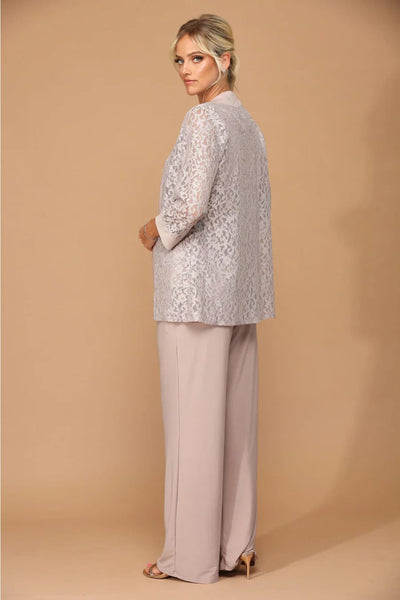 Eva USA 3455 Long Formal Mother of the Bride Jacket Pant Suit - Pant Suit