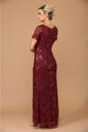 Eva USA 3456 Sequin Mother of the Bride Sheath Evening Gown - Dress