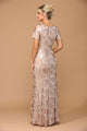 Eva USA 3456 Sequin Mother of the Bride Sheath Evening Gown - Dress