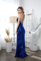 Eva USA 3457 Long Spaghetti Strap Formal Evening Prom Gown - Prom Long Dress