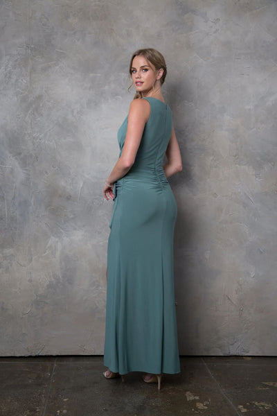 Eva USA 3459 Mother of the Bride Long Formal Fitted Evening Gown - Mother of the Bride Dress