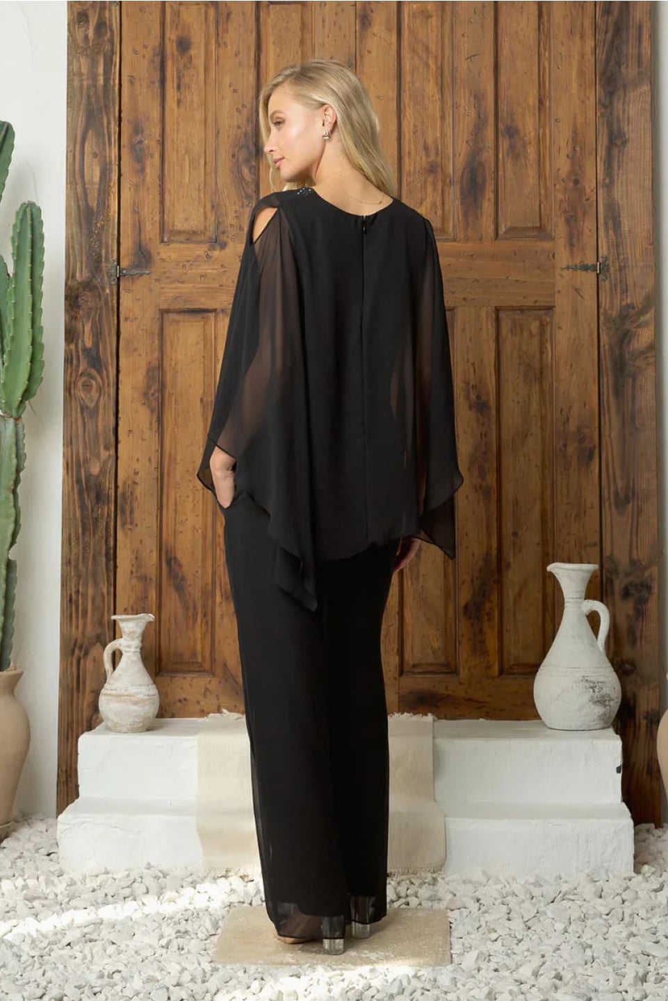 Eva USA 3463 Two Piece Long Formal Evening Pant Suit - Pant Suit