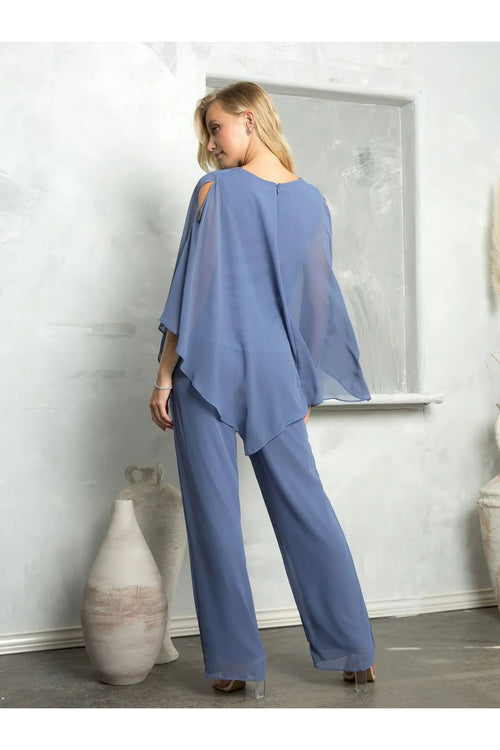 Eva USA 3463 Two Piece Long Formal Evening Pant Suit - Pant Suit