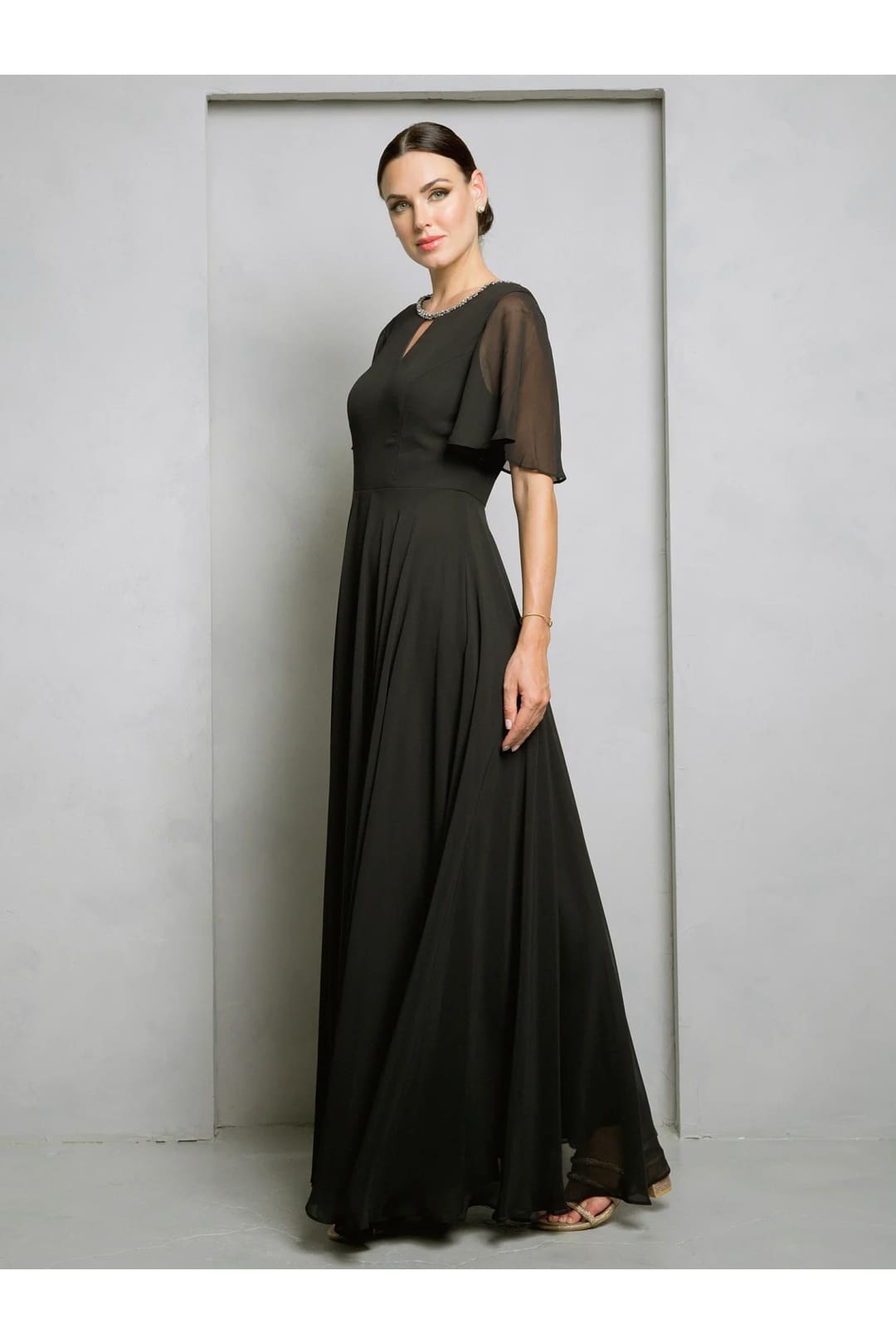 Eva USA 3468 Long Beaded Mother of the Bride Formal Dress - Mother of the Bride Dresses