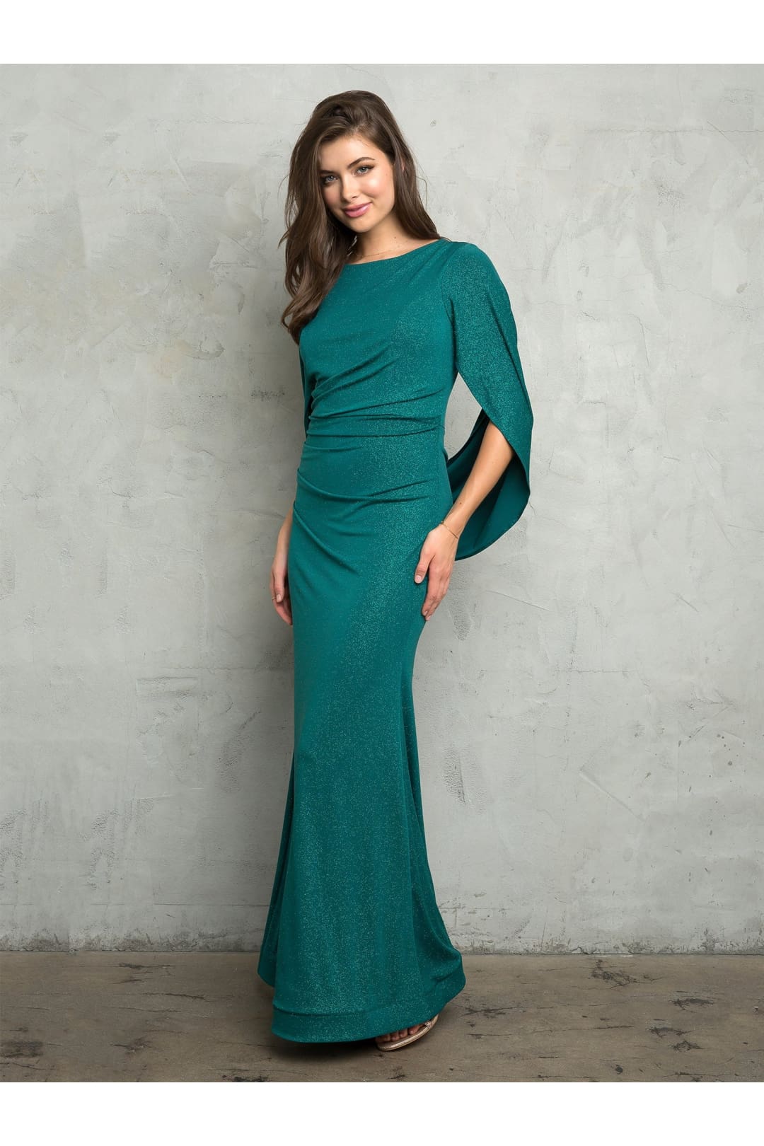 Eva USA 3470 Long Formal Glitter Mother of the Bride Dress - Mother of the Bride Dresses