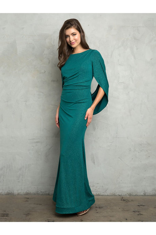 Eva USA 3470 Long Formal Glitter Mother of the Bride Dress - Mother of the Bride Dresses