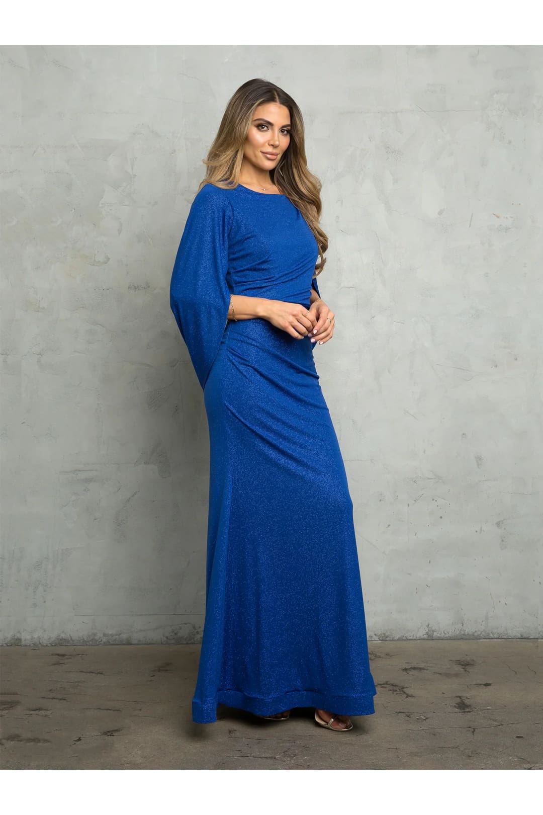 Eva USA 3470 Long Formal Glitter Mother of the Bride Dress - Mother of the Bride Dresses