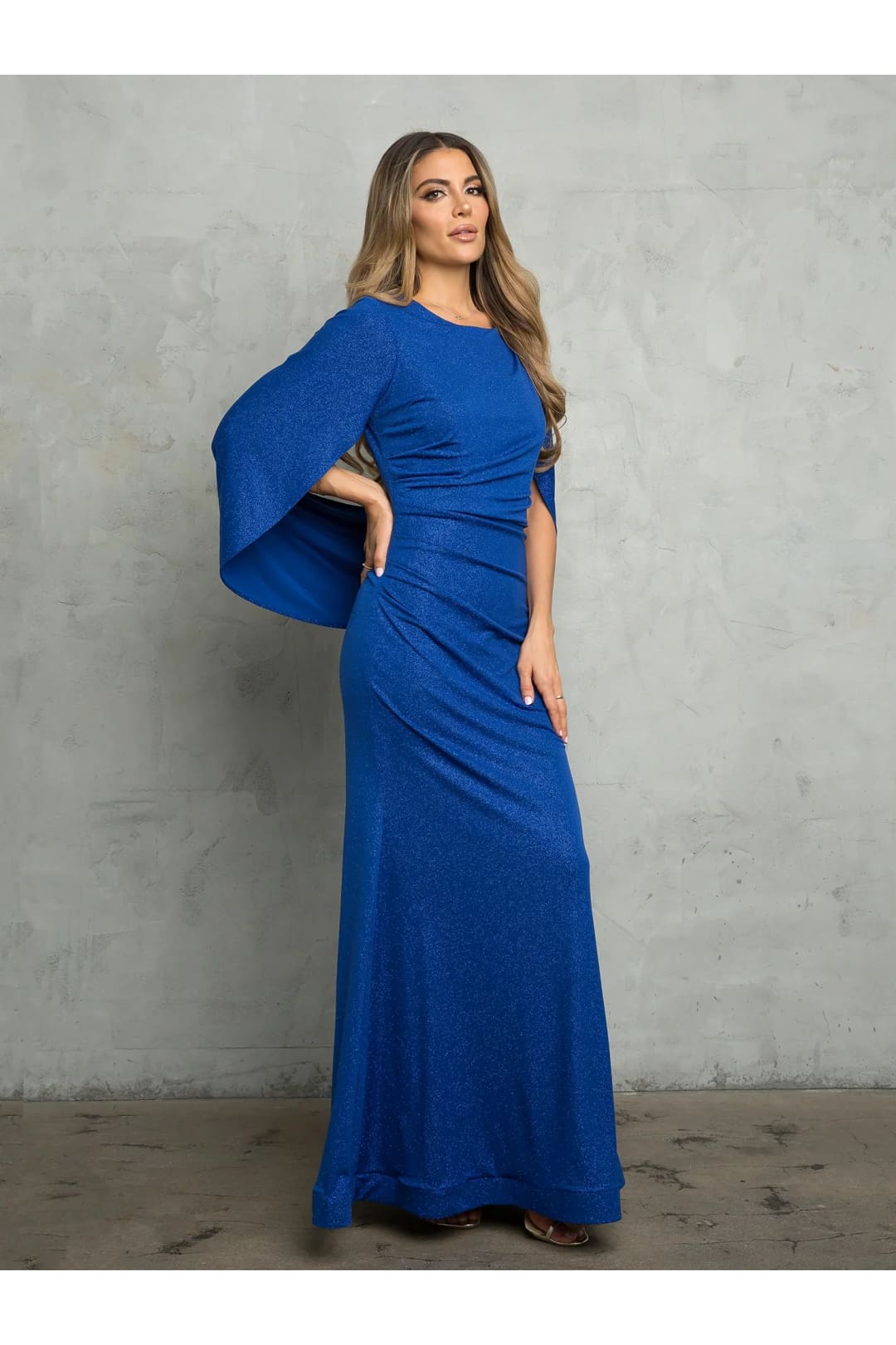 Eva USA 3470 Long Formal Glitter Mother of the Bride Dress - Mother of the Bride Dresses