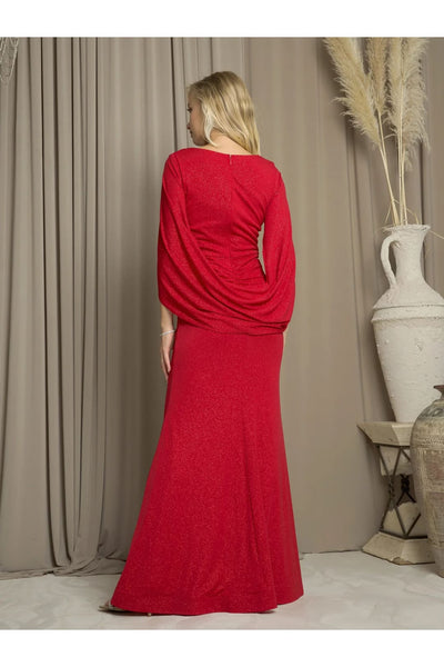 Eva USA 3470 Long Formal Glitter Mother of the Bride Dress - Mother of the Bride Dresses