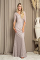 Eva USA 3471 Chiffon Cowl Back Mother of the Bride Long Dress - Dress