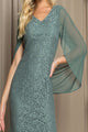 Eva USA 3471 Chiffon Cowl Back Mother of the Bride Long Dress - Dress