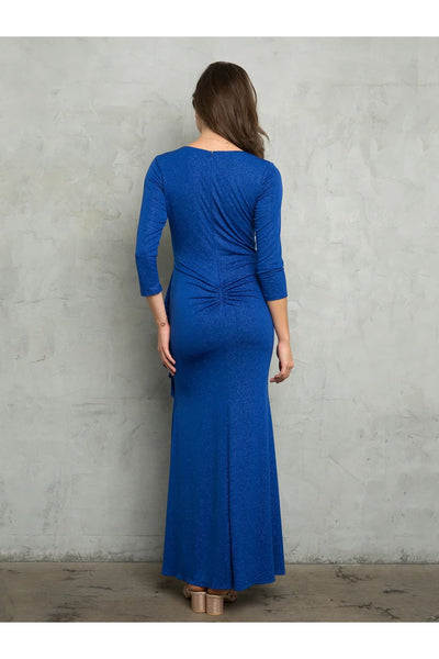 Eva USA 3472 Glitter Long Mother of the Bride Formal Dress - Mother of the Bride Dresses