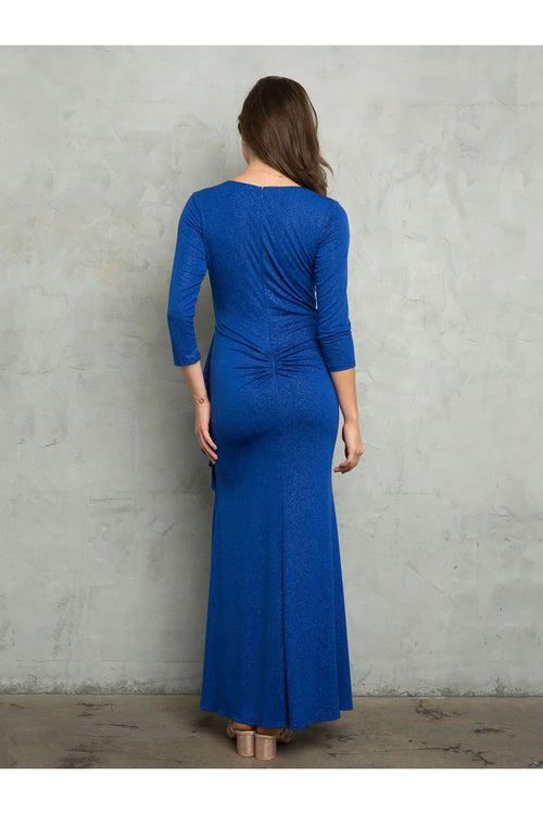 Eva USA 3472 Glitter Long Mother of the Bride Formal Dress - Mother of the Bride Dresses
