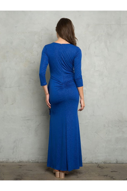 Eva USA 3472 V-Neck 3/4 Sleeve MOB Formal Dress - Dress