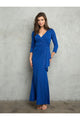 Eva USA 3472 V-Neck 3/4 Sleeve MOB Formal Dress - Dress
