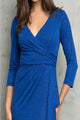 Eva USA 3472 V-Neck 3/4 Sleeve MOB Formal Dress - Dress