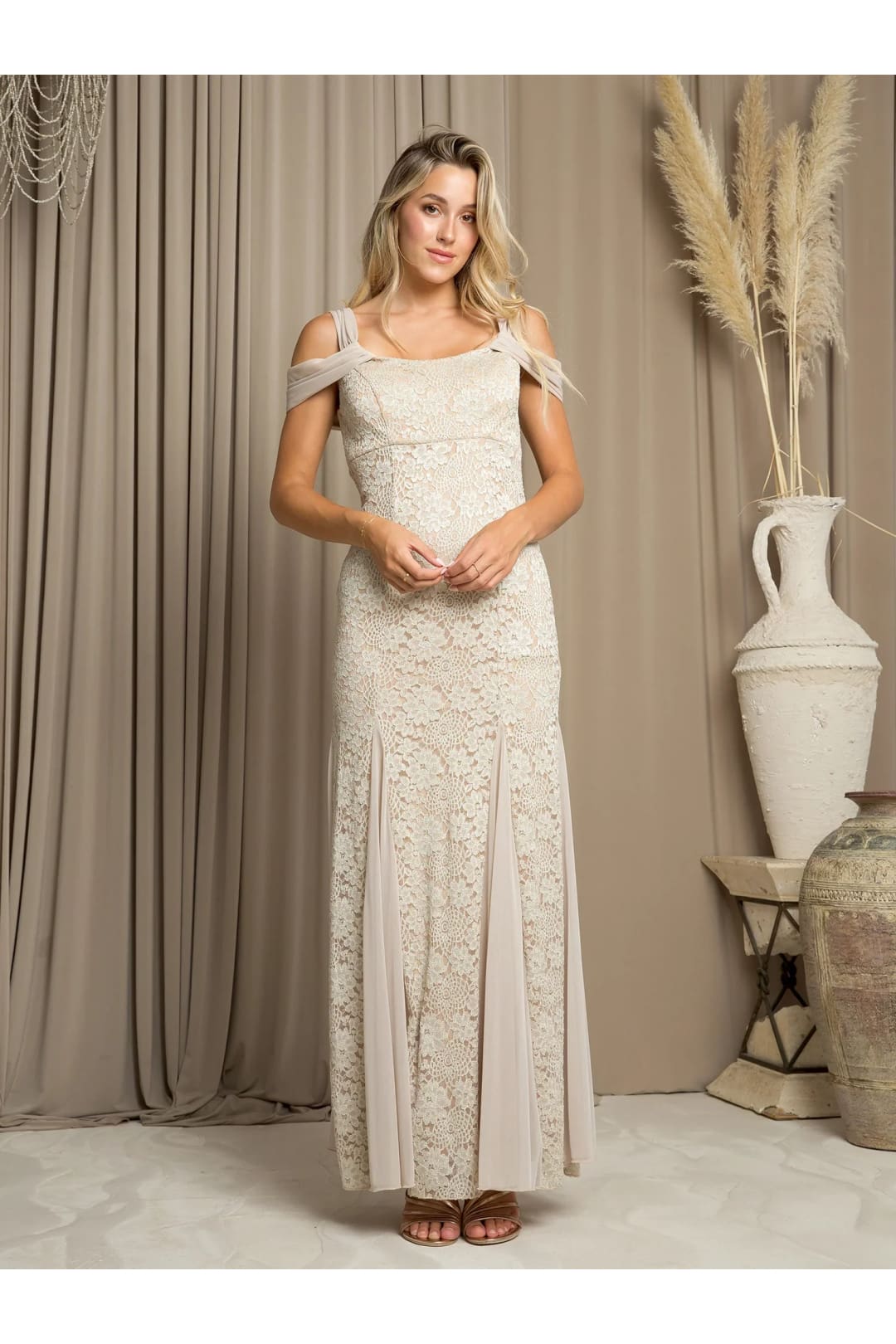 Eva USA 3475 Long Formal Glitter Evening Dress - Formal Dresses
