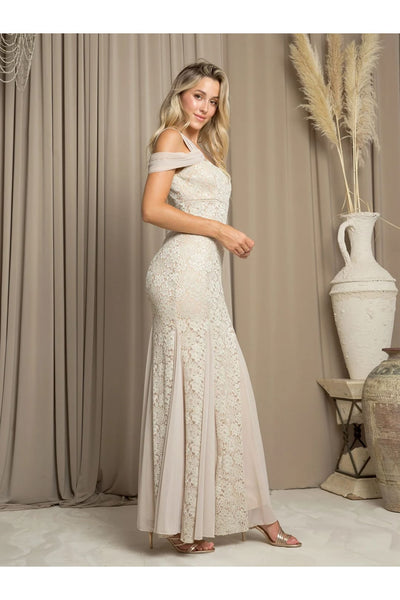 Eva USA 3475 Long Formal Glitter Evening Dress - Formal Dresses