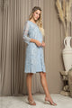 Eva USA 3479 Knee-Length Mother of the Bride Cocktail Jacket Dress - Dress