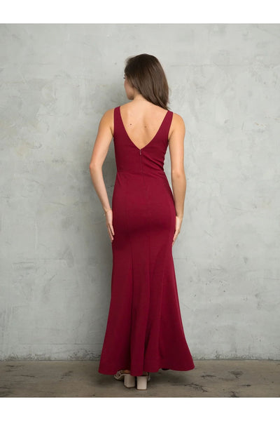 Eva USA 3482 Long Slit Fitted Formal Prom Dress - Prom Dresses