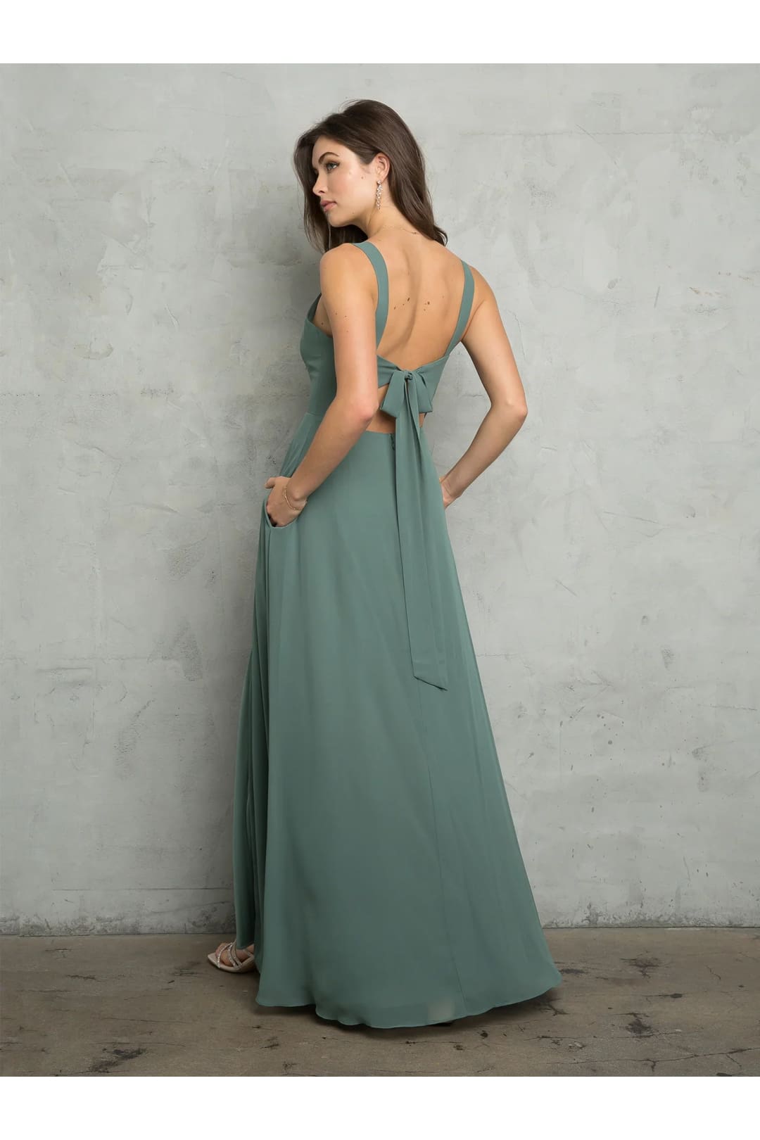 Eva USA 3485 Bridesmaids Long Slit Formal Dress - Formal Dresses