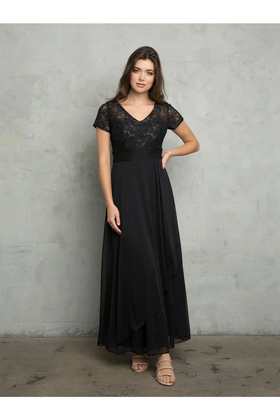 Eva USA 3486 Long A-Line Formal Mother of the Bride Dress