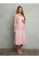 Eva USA 3489 MOB Lace Jacket Tea Length 2 Piece Dress - Dress