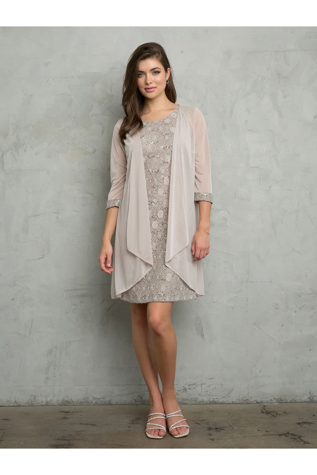 Eva USA 3490 Two Piece Short Mother of the Bride Dress - Mother of the Bride Dresses