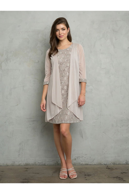 Eva USA 3490 Two Piece Short Mother of the Bride Dress - Mother of the Bride Dresses
