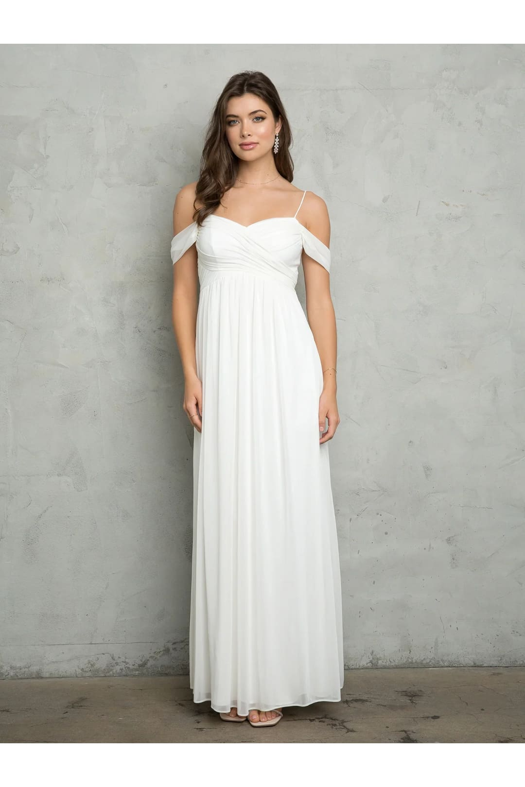 Eva USA 3494 Chiffon Wedding Dress – Ivory Bridal Gown
