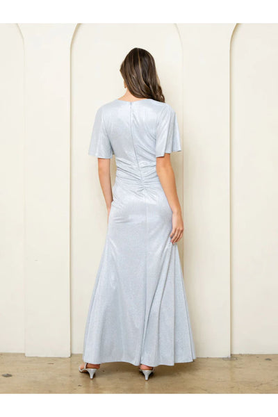 Eva USA 3521 Long Formal Metallic Evening Dress - Formal Dresses