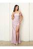 Eva USA 3522 Prom Long Fitted Formal Slit Dress - Formal Dresses