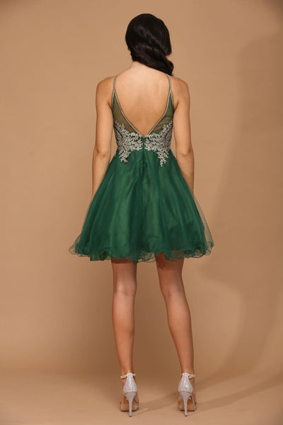 Eva USA 5170 Short Homecoming Halter Prom Dress - Prom Dress