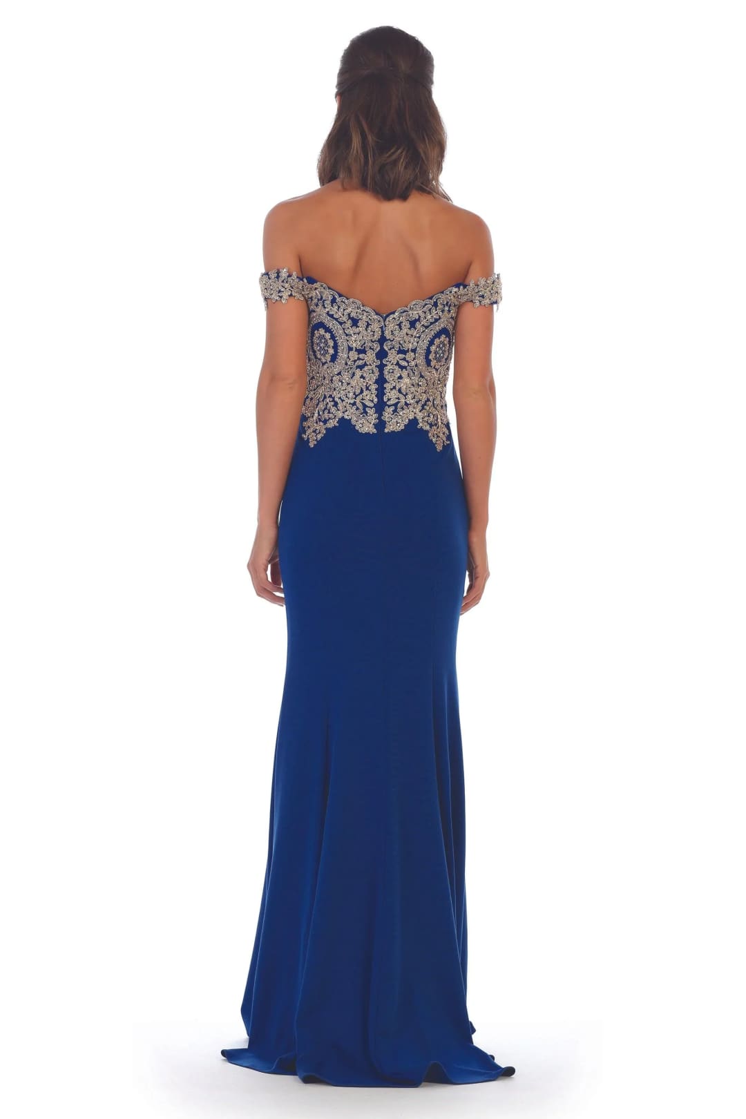Eva USA 5193 Long Formal Off Shoulder Fitted Mermaid Dress - Formal Dress