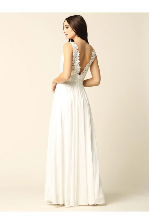 Eva USA 5201 Long Sleeveless Formal Evening Dress - Mother of he Bride Dress