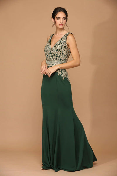 Eva USA 5225 Mother of the Bride Long Formal Sleeveless Dress - Mother of the Bride Dress