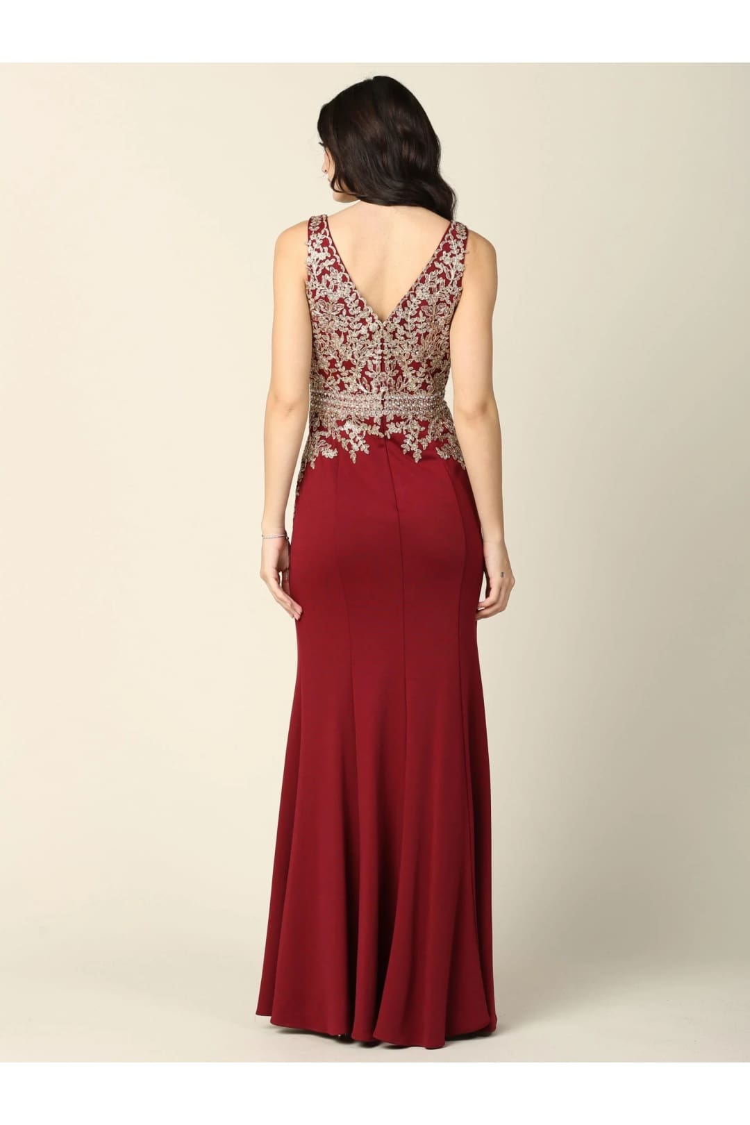 Eva USA 5225 Mother of the Bride Long Formal Sleeveless Dress - Mother of the Bride Dress