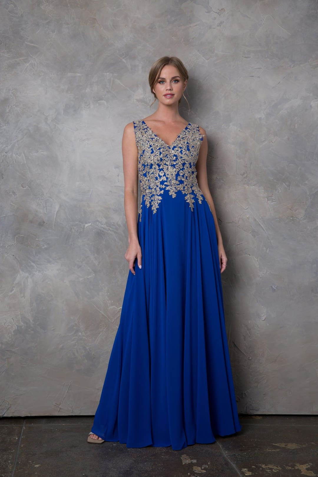 Eva USA 5233 Long Mother of the Bride Chiffon Formal Dress - Mother of the Bride Dress