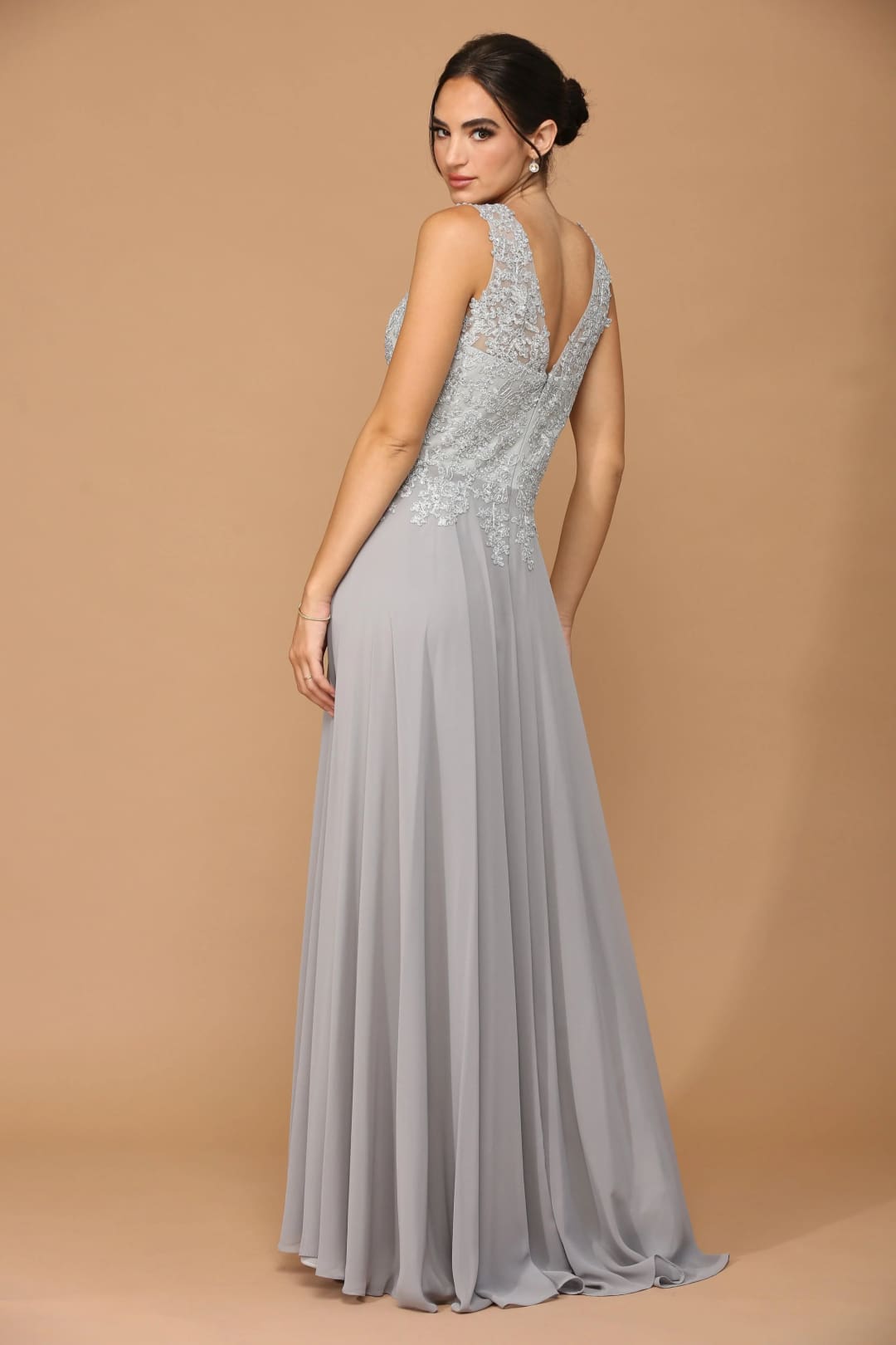 Eva USA 5233 Long Mother of the Bride Chiffon Formal Dress - Mother of the Bride Dress